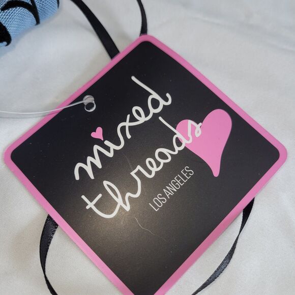 Mixed Threads LA  Wild Fable Mesh Lace Crop Cami Tank Top Blue Women's Sz L Bin2 - Picture 6 of 10